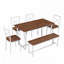 Ensemble de salle à manger 6 pièces avec table, quatre chaises et banc-1381328024-1381328001