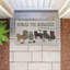 Tapis de porte d'extérieur Beware The Menagerie, design par Darlene Seale, 18 po x 30 po