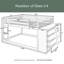 Lit superposé double sur 4 tiroirs avec tablettes Grallon par Harriet Bee-1375589169