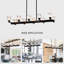 Noir pour îlot de cuisine - 10 - Luminaire suspendu en cristal moderne à hauteur ajustable G9 10 x G9 * Max 40W de style rétro, installation simple et mat, finition
