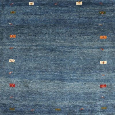 Tapis abstrait bleu
