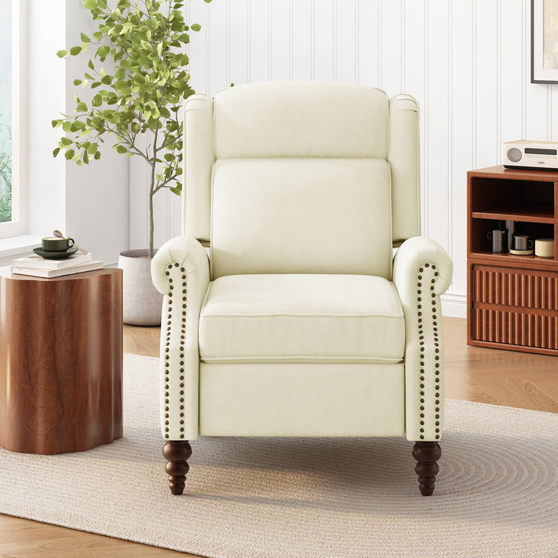 Fauteuil inclinable rembourré 29,75 po, Beige