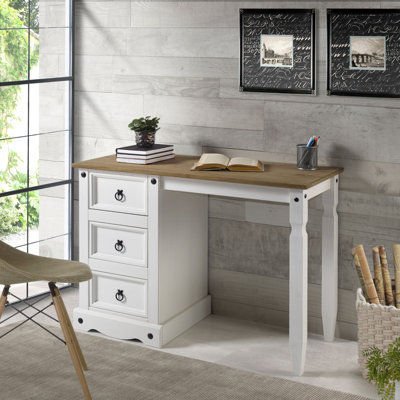 Francesville Solid Wood Writing Desk