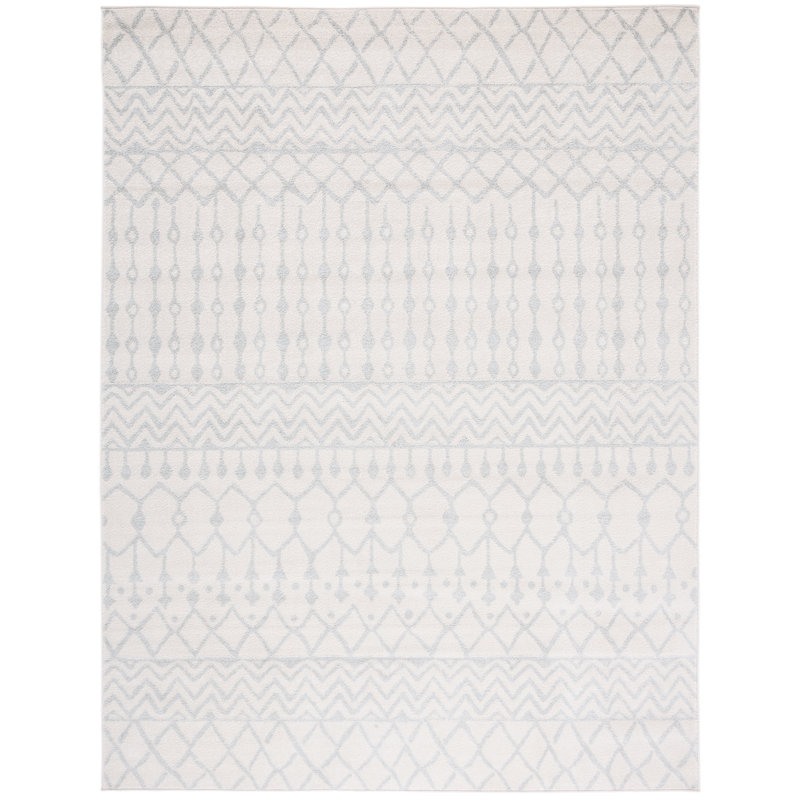 Tapis ivoire / gris clair Delong Southwestern, Rectangle de 2 pi x 3 pi