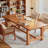 Elegant solid wood dining table-1046292242