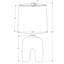 H 25 po, lampe de table, résine crème, abat-jour beige Design Design distinctif en forme d'arche, lampe de table