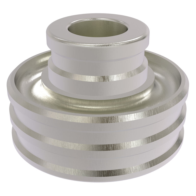 Photophore en laiton 1,75 po, Nickel satiné