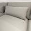 Canapé modulaire en L avec coussins de dossier amovibles, 3 coussins et espaces de rangement pour les salons, les bureaux et les appartements