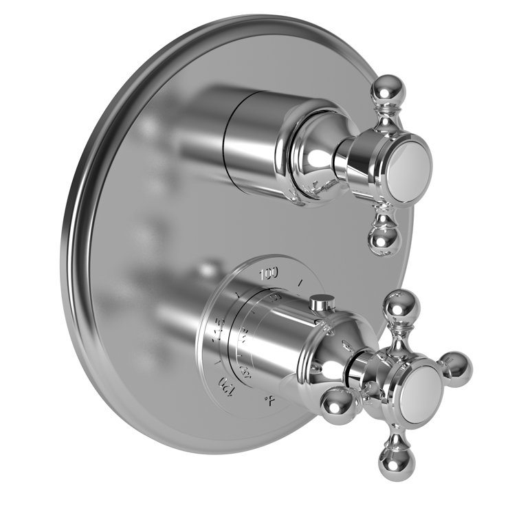 Astor 1/2" Round Thermostatic Trim Plate With Handle