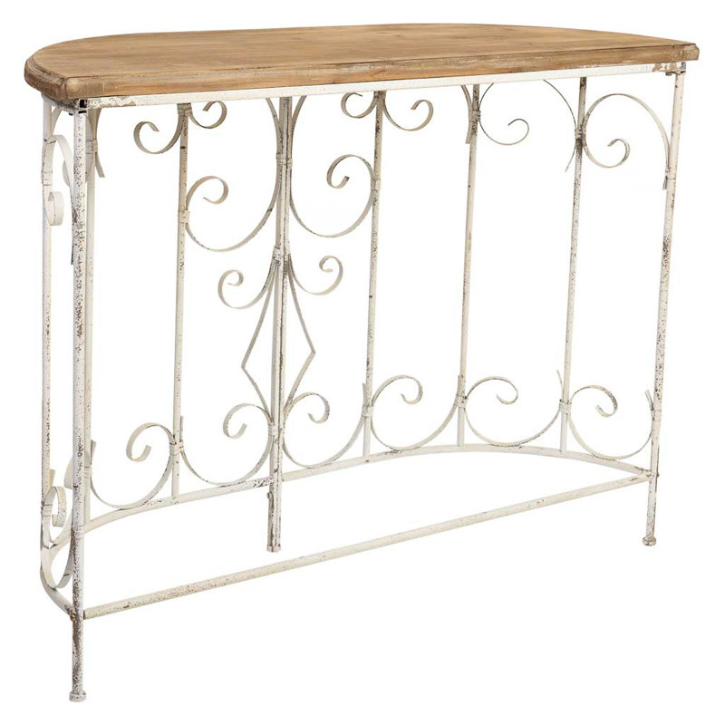 Sunfield 109cm Solid Wood Top Console Table