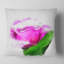 Rose rose avec aquarelle et feuilles - coussin à imprimé floral-30743830-30743834
