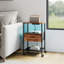40cm W Solid + Manufactured Wood Bedside Table