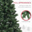 Arbre de Noël artificiel, arbre de Noël avec 2132 branches, ouverture automatique, décoration des Fêtes avec base en acier pour le bureau personnel-1496391485