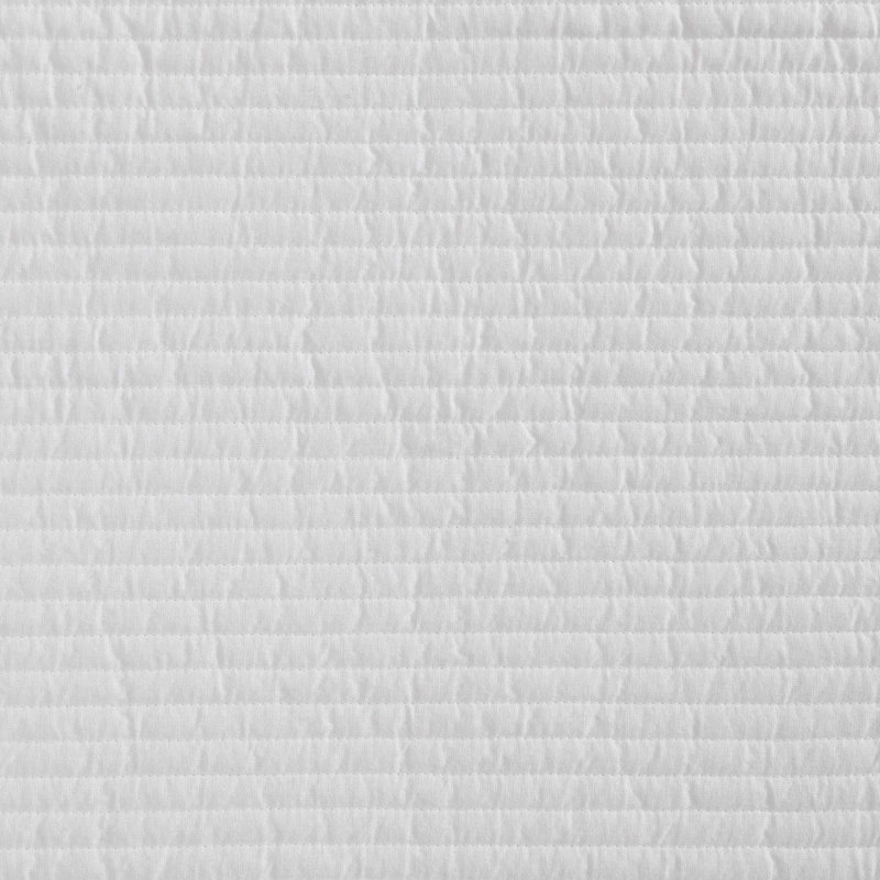 Vera Wang Cotton Voile Solid White Quilt Set, Queen Quilt + 2 Standard Shams