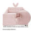 Cadre de lit rembourré pour enfants avec rails de sécurité et rangement, lit plateforme Boucle avec tête de lit et garde-corps, rose, simple-1213539958-1213539960