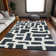 Premium Machine Washable Prisco Black Rug