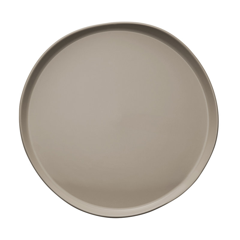 Brume Porcelain Dinner Plate, Gray