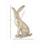 Lapin doré 15,5 po en résine