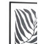 S/2 Black Leaf Print Canvases - 2 Piece Single Picture Frame Set on Canvas