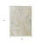 3' X 5' Beige And Silver Abstract Washable Indoor Outdoor Area Rug