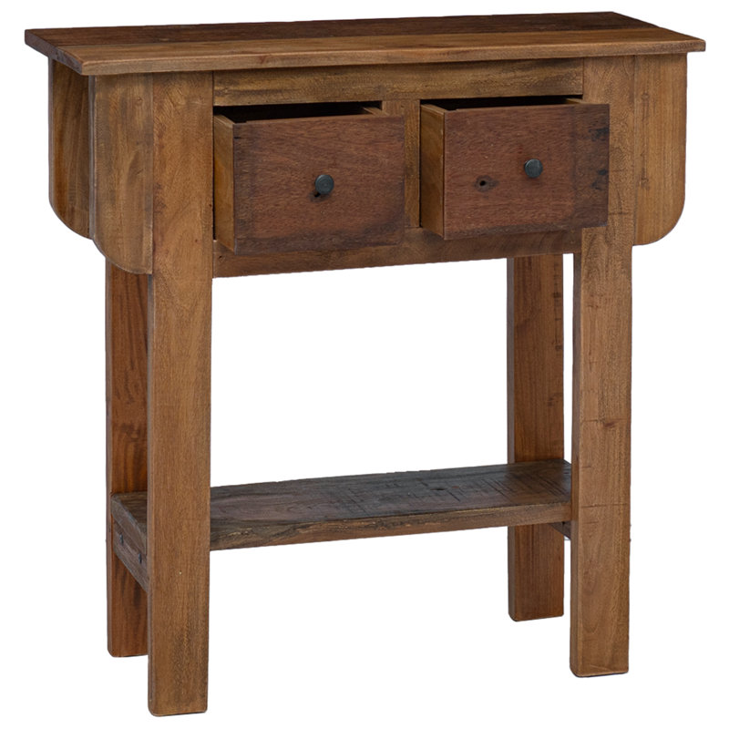 Console Table Mixed Recycled Wood 80x35x80 cm