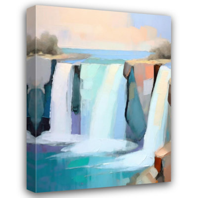 "Cascades 9" sur toile