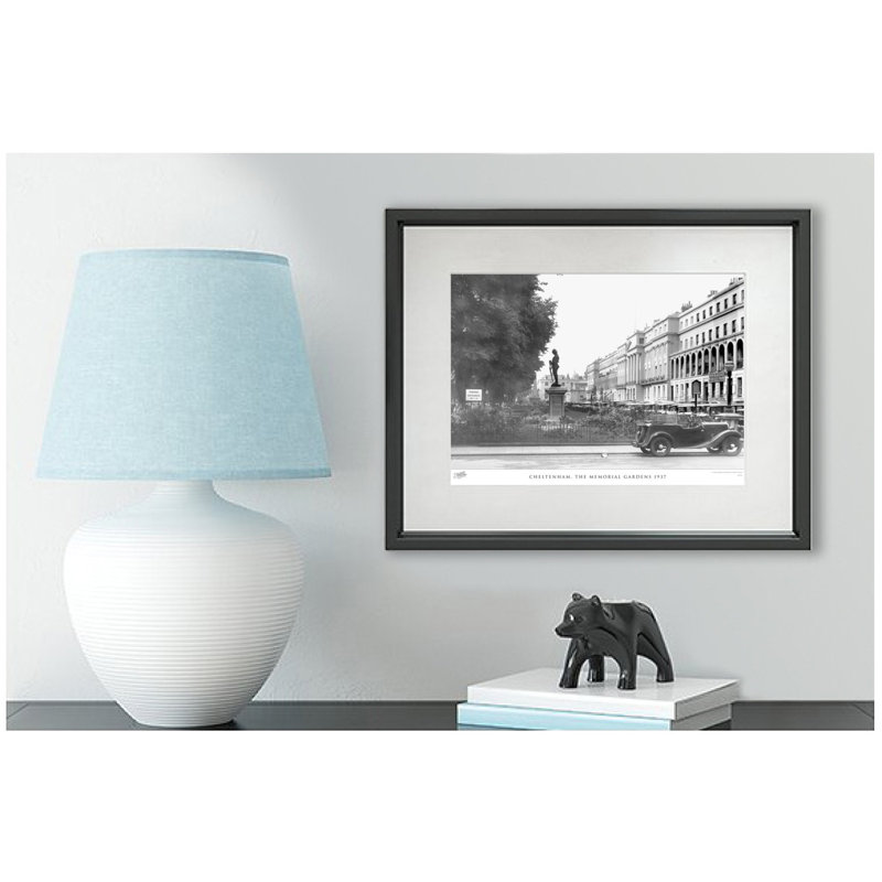 Cheltenham, The Memorial Gardens 1937 by Francis Frith - Single Picture Frame Print, 40cm H x 50cm W x 2.3cm D