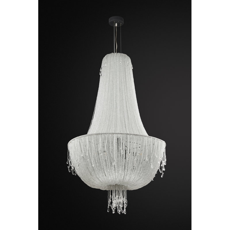 Lustre à 10 lumières Klevis, H 47,25 po x l 30 po x P 30 po, 10