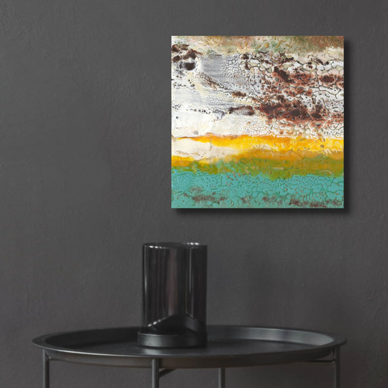 «Arid 1» par Alicia Ludwig, art mural en verre acrylique, H 12 po x l 12 po x P 0,13 po