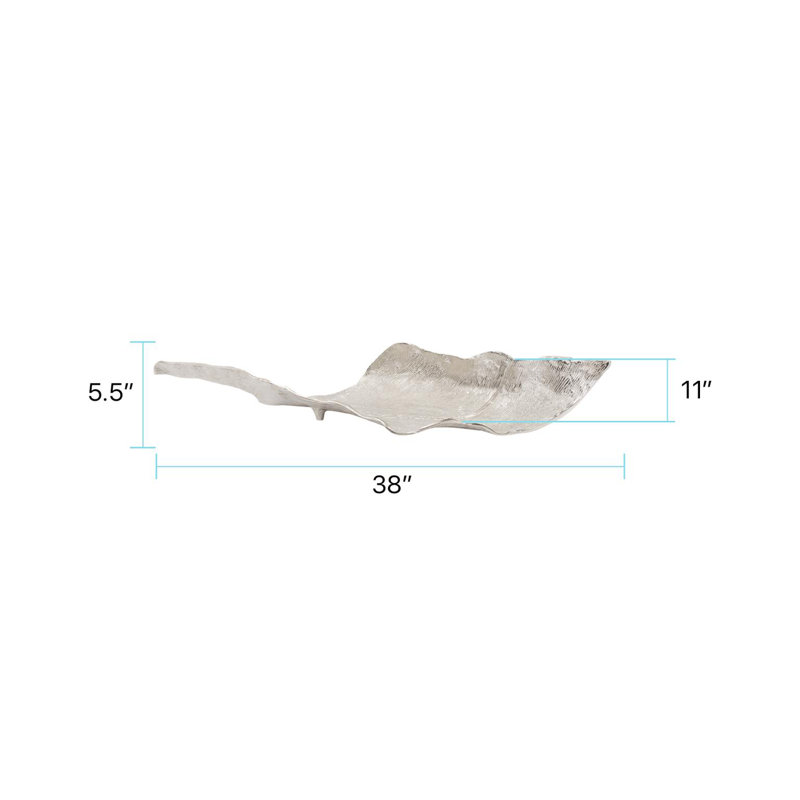 Chane Aluminum Tray, 5.5" H x 38" W x 11" D