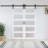 Glass Panelled Double Sliding Barn Door With Installation Hardware Kits-94393767