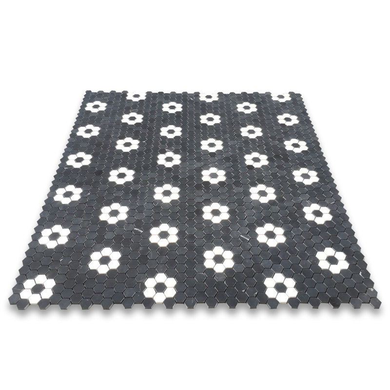 10" x 11" Marble Novelty Mosaic Wall & Floor Tile