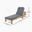 Chaise longue d'extérieur en bois