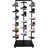 Commercial Shoe Rack Display Stand With 12 Tiers, Sturdy Metal And Wood Construction, Non-Slip Base For Retail Stores And Home Use