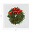 Christmas Wreath Cotton Blend Square Napkins-1748952486