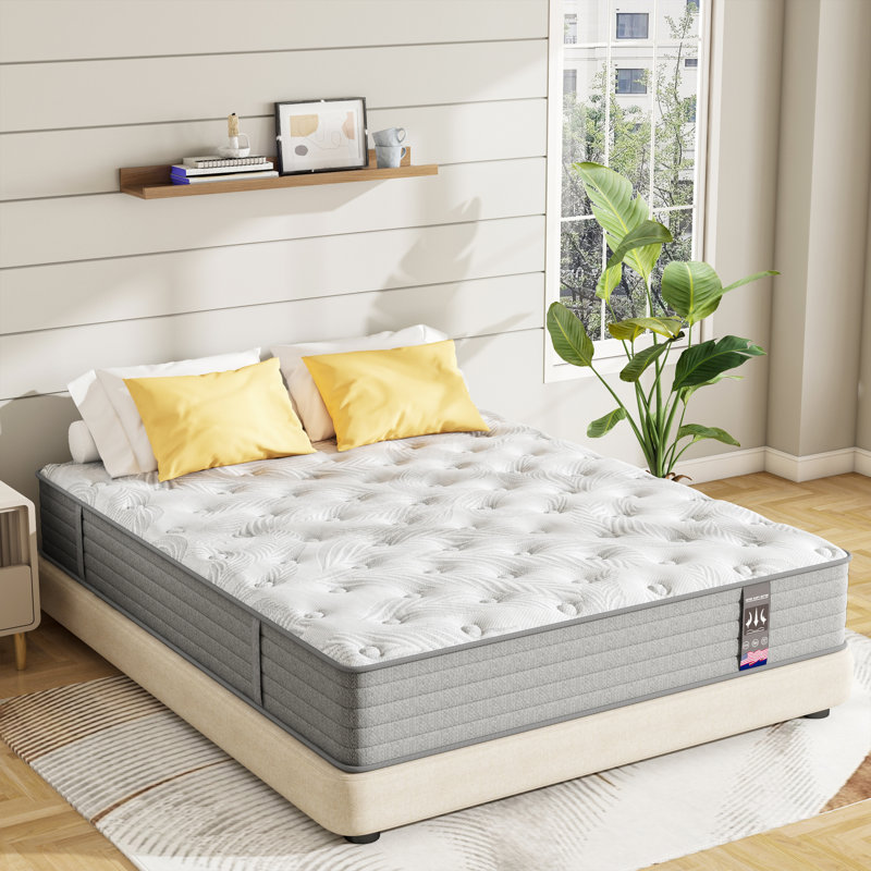 Westnedge 12" Medium Hybrid Gel Memory Foam Mattress in a Box，10-year warranty, California King