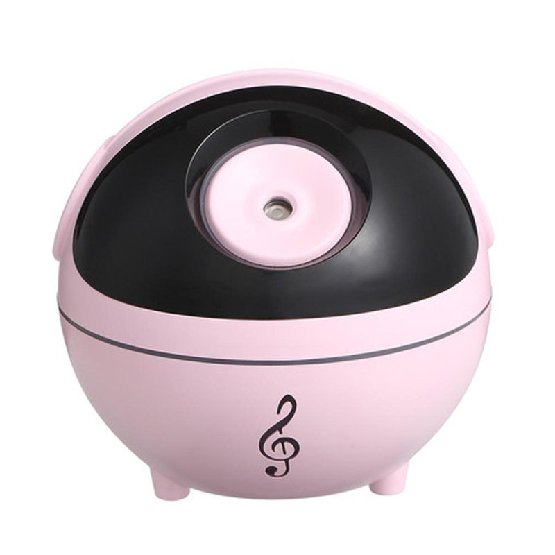 Humidificateur de table musical avec lumière DEL, Rose
