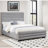Grey Upholstered Queen Bed