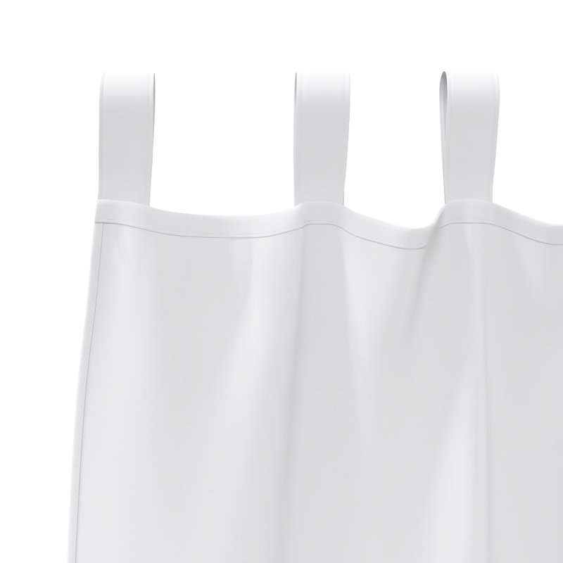 Curtains With Curtains 2 Pcs Polyester, Pure White, 140cm Width x 260cm Drop