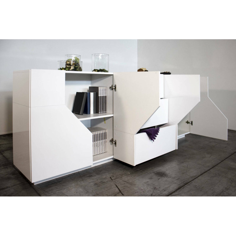 Mezius 220cm Sideboard, White