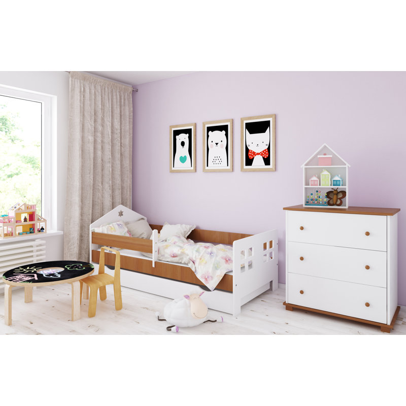 Cabin Bed with Storage Included, Alder, Toddler (70 x 140cm)