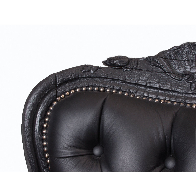 Smoke Leather Armchair