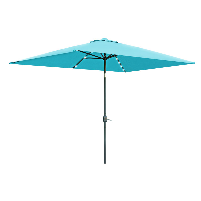 Parasol de marché 9,5 pi Izaiah, sarcelle