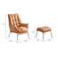 Fauteuil d'appoint capitonné avec repose-pieds Veranzano-96830453