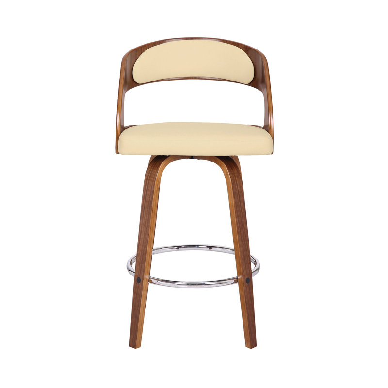 Chaise de bar 26 po en similicuir et fer