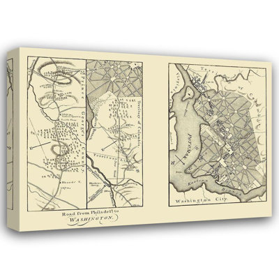 17 Stories Moore, reproduction d'art sur toile tendue sous le titre: Bladensburg, Georgetown, Washington DC, Moore