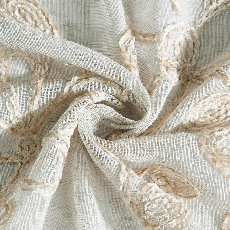 Babin Floral Shower Curtain, Linen