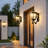 Solar Wall Light Outdoor Classic Black