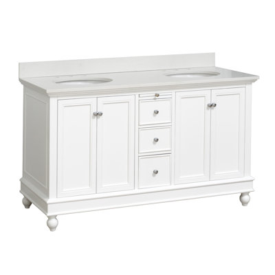 Ferdinand 60'' Double Bathroom Vanity with Top