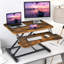 Adjustable Metal Base Standing Desk Converter-1465703405